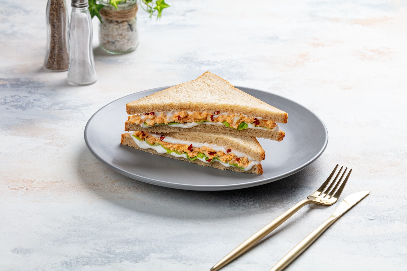 Boiled Eggs Sandwich